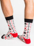 Фото #8 товара Мужские носки высокие белые с принтом Skarpety-WS-SR-5545.07X