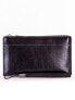Фото #9 товара Женский кошелек кожаный черный на молнии Factory Price