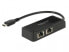 Фото #1 товара DeLOCK 63927 кабельный разъем/переходник USB 3.1 Gen 1 Type-C 2x RJ-45 Черный
