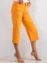 Фото #7 товара Женские джинсы кюлоты со средней посадкой укороченные желтые рваные Factory Price