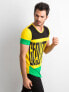 Фото #4 товара Мужская футболка повседневная желтая зеленая с надписями Factory Price-РТ-ТС-1-11157Т.30