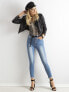 Фото #4 товара Женские джинсы скинни с высокой посадкой укороченные голубые Factory Price
