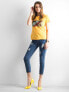 Фото #4 товара Женские джинсы скинни со средней посадкой укороченные синие рваные Factory Price