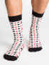 Фото #9 товара Мужские носки высокие белые с принтом Skarpety-WS-SR-5545.07X