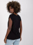 Фото #8 товара Женская футболка свободного кроя черная Factory Price