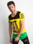 Фото #1 товара Мужская футболка повседневная желтая зеленая с надписями Factory Price-РТ-ТС-1-11157Т.30