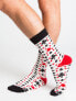 Фото #7 товара Мужские носки высокие белые с принтом Skarpety-WS-SR-5545.07X