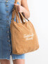 Фото #2 товара Женская вельветовая сумка Factory Price  с надписью серый, регулируемый ремень, застежка-молния, подкладка, внутренний карман на молнии