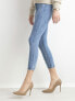 Фото #2 товара Женские джинсы скинни со средней посадкой укороченные голубые  Factory Price