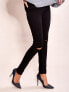 Фото #4 товара Женские джинсы скинни с высокой посадкой   черные Factory Price