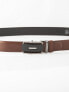Фото #2 товара Мужской ремень коричневый кожаный для брюк узкий с бляшкой CE-PS-HQ-25-PA-100.51 Factory Price