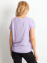 Фото #3 товара Женская футболка свободного кроя сиреневая Factory Price