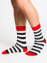 Фото #5 товара Мужские носки высокие белые с принтом Skarpety-WS-SR-5545.07X