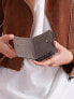 Фото #4 товара Женский кошелек кожаный маленький на молнии серый Factory Price