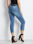 Фото #3 товара Женские джинсы  скинни со средней посадкой укороченные синие Factory Price